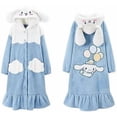 thumbnail image 1 of Piece Pajamas Kawaii Plush Lounge Wear Women's Pajamas Robe Hooded Cute Pajamas Plush Long Pajamas Gift Xl, 1 of 4