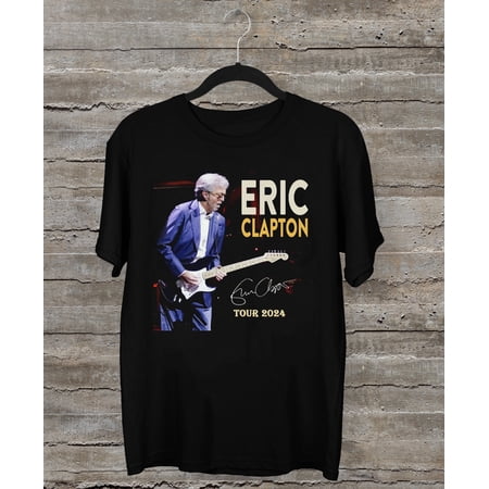 NEW Eric Clapton 2024 tour Music Black All Size Shirt KH12