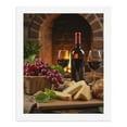 thumbnail image 5 of Paint By Numbers Kit for Adults Beginner - DIY Wine Grapes Cheese Bread Fireplace Canvas Painting Kits for Adults, Frameless Paint By Number for Adults for Home Wall Decor 16x20 Inch, 5 of 7