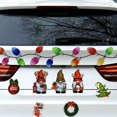 thumbnail image 3 of HAHDAXIA 47Pcs Xmas Car Decorations Christmas Reflective Refrigerator Magnets Set 31Pcs Light Bulb Santa Bells Elk Gnome Magnets Stickers Christmas Car Magnetic Stickers with 16Pcs Magnetic W, 3 of 6