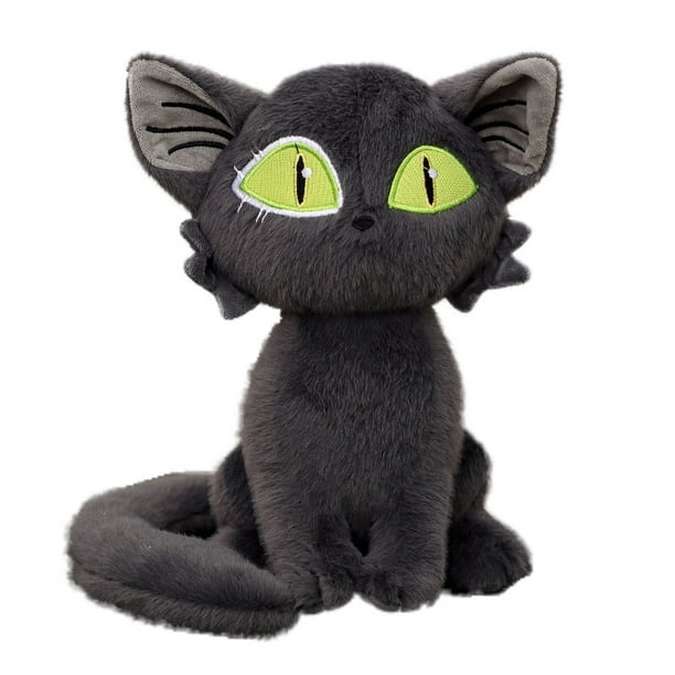 Peluche de peluche con dibujos animados de Suzume, gato negro, 25 cm