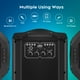 thumbnail image 3 of Altavoz Bluetooth portátil Karaoke Machine EQKK con 2 micrófonos, 3 of 6