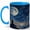 Blue, variant on Celestial Moon Gazer 11oz Ceramic Mug, Star Map Coffee Cup