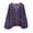 Purple, variant on Womens Summer Crochet Tops Sweaters Resort Wear Long Sleeve Hollow Out Knit Tops Beach Coverup Knitted V Neck Pullover Top Green S