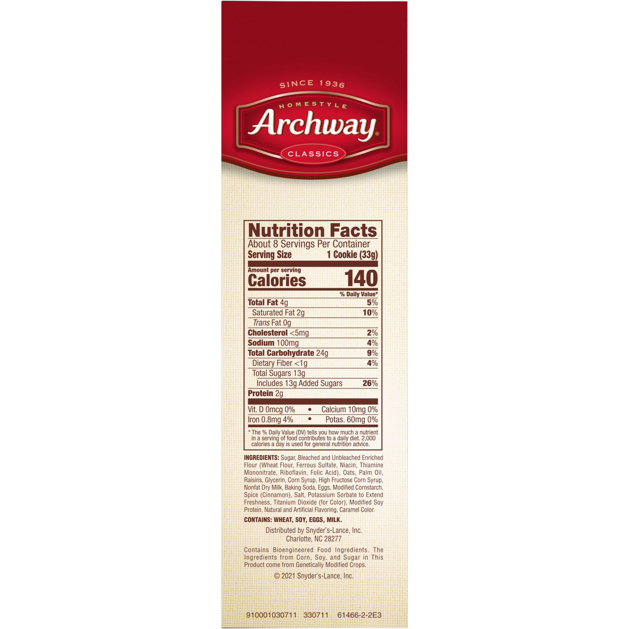 (3 pack) Archway Cookies, Soft Iced Oatmeal Cookies, 9.25 oz