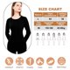 thumbnail image 2 of Camiseta interior de manga larga para mujer, camiseta interior de compresión con cuello redondo, ropa interior térmica, top delgado y transpirable, 2 of 7