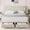 Ivory White, variant on Eastvita King-Size Upholstered Platform Bed Frame with Storage Drawers/Mattress Foundation with Solid Wooden Slats - No Box Spring Needed (Beige)