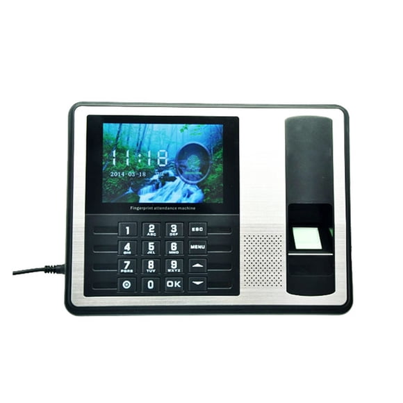 Biometric Fingerprint Usb Time Clock English Voice Attendance Recorder Time Clocks For Employees Small Business ,Easy to Use