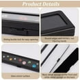 thumbnail image 4 of Loose Diamond Display Box Black Gemstone Display Case Stainless Steel Gem Storage Container Rectangle Jewelry Organizer with Transparent Window for Gems Display and Gift 7.8x1.9x0.65 in, 4 of 6