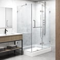 thumbnail image 5 of VIGO Monteray 36 in. L x 48 in. W x 79 in. H Frameless Hinged Shower Enclosure Kit in Brushed Nickel with 3/8 in. Clear Glass, 5 of 11