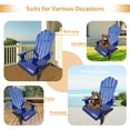 thumbnail image 6 of JONPONY Children Outsunny Wooden Adirondack Chair, Ergonomic Design Patio Lawn Chair for Outside Deck Garden Backyard Balcony,Blue, 6 of 15