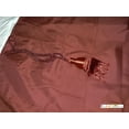 thumbnail image 4 of 11-Pc Chic Sleek Pleated Comforter Curtain Set Square Checker Leaves Rust Orange Beige Ivory Queen, 4 of 4