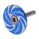 thumbnail image 2 of Receptor de dirección para bicicleta de montaña y carretera CNC con tapa superior Ciclón azul, 2 of 8