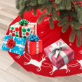 thumbnail image 4 of Gibobby Decoración Navidad Navidad punto falda de punto Navidad falda árbol doble árbol decoración del(Red), 4 of 5