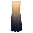thumbnail image 6 of Abomasnow Women's Casual Sleeveless Crew Neck Tank Dress Tiered Flowy Loose Maxi Long Dress Gradient Color Dresses Vacation Holiday Beach Sundresses, 6 of 6