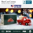 thumbnail image 2 of Lovely Ceramic Red Truck Candle Christmas and Santa Theme, Candleholder Home Decor, 2 of 3