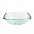 thumbnail image 5 of Talula Corner Glass Wall Mounted Sink Square Bathroom Vessel Sink Crystal Clear Tempered Glass Console w/Chrome Faucet, Sink Drain and Towel Bar Combo Renovators Supply, 5 of 8