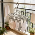 thumbnail image 4 of Fufafayo Sock Drying Rack With Clips, Stainless Steel Laundry Drying Rack for Socks Underwear and Delicates, Space Saving Clothes Drying Organizer for Balcony, Bathroom or Laundry Room, Durable Home, 4 of 6