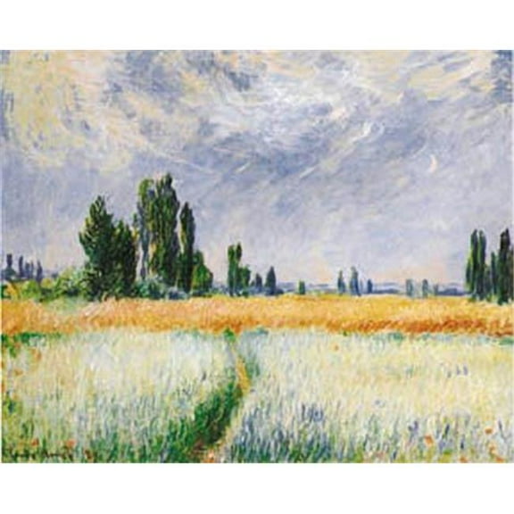The Wheat Field Poster by Monet, 16" x 20"