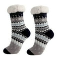 thumbnail image 2 of WREESH Women Fashion Christmas Stockings Long Socks Running Socks Winter Super Soft Warm Cozy Fuzzy Fleece-Lined Grippers Slipper Socks E, 2 of 4