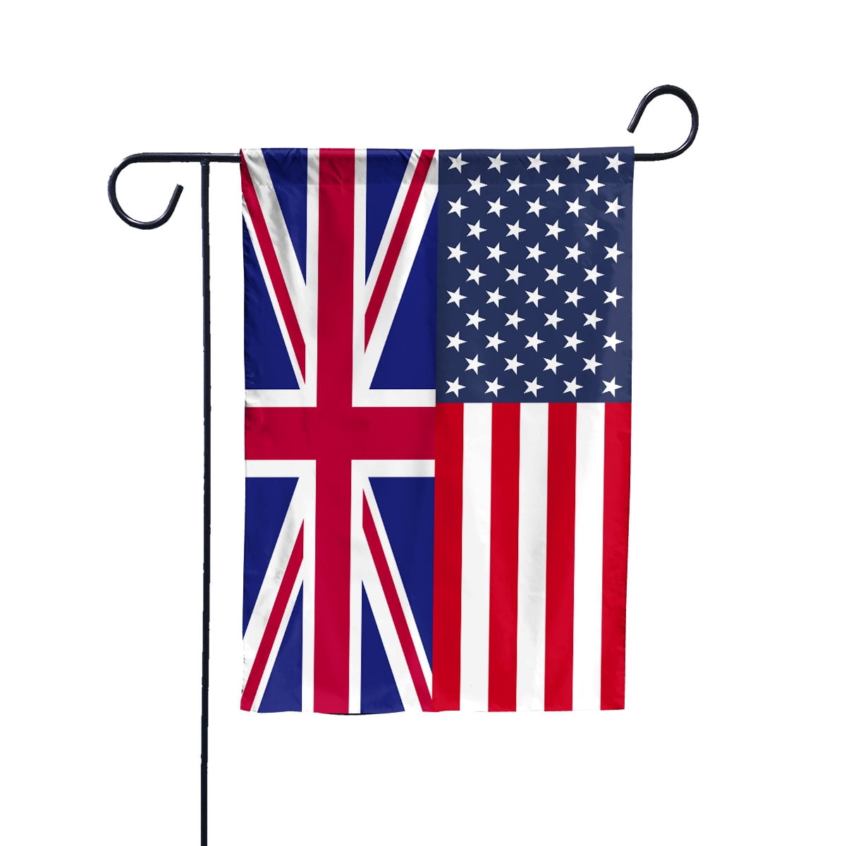 American Great Britain Flag Great British Friendship U.S.A Memorial Day Patriotic For House Flag, Double-Sided Decorative Outdoor Flag, Patriotic Polyester Yard Flag 29.5 x 39.5 in