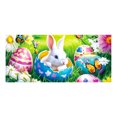 thumbnail image 2 of XGFHYJEH Easter Decoration, Easter Decorations for the Home, Easter Decor, Spring Wreath Fence Easter New Photo Material Photography Background Cloth, 2 of 6