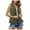 Army Green, variant on GEWSEY Women Tassel Vest 70s Hippie Cowgirl Western Suede Rivets Sleeveless Fringe Waistcoat Streetwear Outerwear (Army Green, S)
