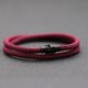 thumbnail image 1 of Pulsera de cuerda minimalista para Hombre, brazalete de supervivencia de doble capa, accesorios de regalo para novio, hebilla magnética, nuevo, 1 of 4