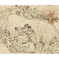 thumbnail image 3 of Benjamin Robert Haydon 17x15 Black Modern Framed Museum Art Print Titled - Study for a Battle Scene, 3 of 5