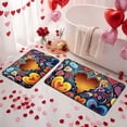 thumbnail image 5 of YIMEIS Happy Valentine's Day 19.7''*31.5'' Flannel Non-Slip Mat, Rug for Bathroom Door, Mat for Balcony, 5 of 10