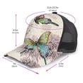 thumbnail image 2 of Disketp Flying Butterflies-1 Print Trucker Hat Men Women - Mesh Baseball SnapBack Cap, 2 of 7
