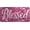 Blessed Pink, variant on Vanity Plate Cover with Chicago Skyline Fade-resistant Design, Aluminum Novelty Car Tag, 12 x 6 Inch, Universal Fit, Waterproof