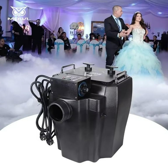 Stage Smoke Effect Equipment 3500W Low Fog Dry Ice Machine with Cart Flight Case