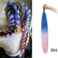 thumbnail image 2 of Peluca, coleta, trenza de boxeo de colores, gomas elásticas para niños, extensión de cabello, pieza de extensión, 2 of 3