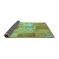 thumbnail image 2 of Ahgly Company Indoor Rectangle Patchwork Turquoise Blue Transitional Area Rugs, 2' x 3', 2 of 4