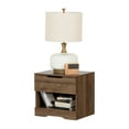thumbnail image 4 of South Shore Holland 1-Drawer Nightstand - End Table with Storage Brown, 4 of 10
