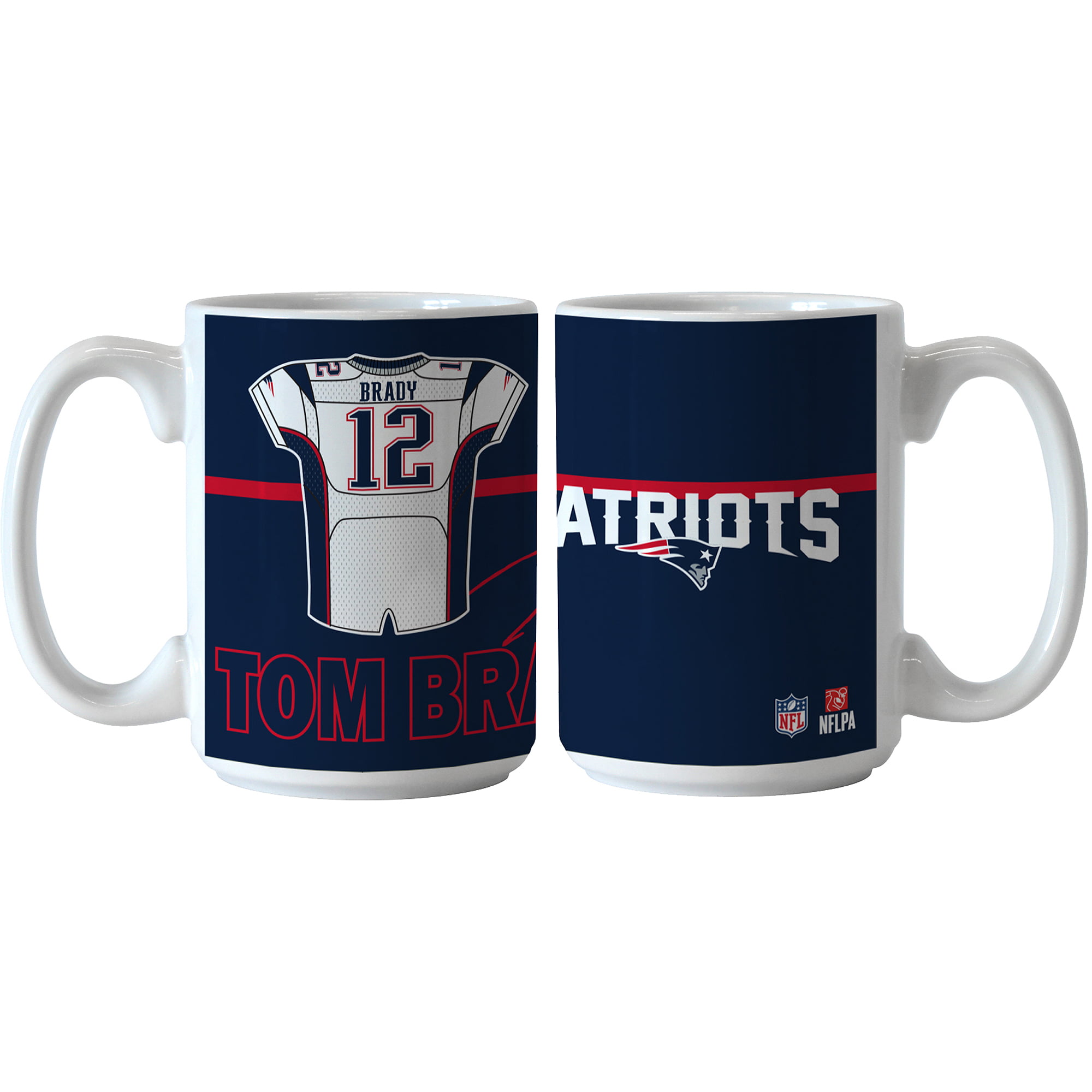Cadeaux Patriots pour Les Fans de Football New England Patriots Superbowl Mug Blanc 01_WM642 Mug pour Hommes et Femmes Qui Aiment Tom Brady et Les Patriots