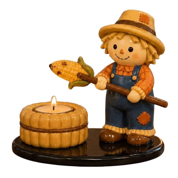 Halloween Campfire Tealight Holder Multi-Purpose Halloween Tealight Stand Centerpiece for Home Mantel Shelf Desk Decors