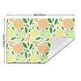 thumbnail image 3 of XMXT 6 Pcs Woven Placemats, Cartoon Lemon Orange Slices Stain Resistant Anti-Skid Placemat for Kitchen Table, 12 x 18 inches, 3 of 6