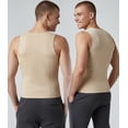 thumbnail image 2 of ToBeInStyle Men's Neoprene Slimming Body Shaper Vest Belly Compression - Beige - 2XL, 2 of 7