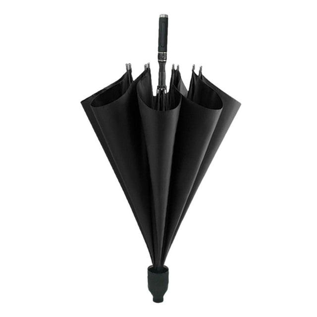 jinwen Auto Opening Golf Umbrella Portable Sun Protection Rainproof Golf Rain Umbrella Black