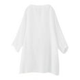 thumbnail image 2 of Outfmvch Linen Blouses for Women,Gauze Tops for Women Casual Summer,Wrap Tops for Women,Gauze Dhirts for Women,Button Up Shirt Women Short Sleeve,Gauze Button Down Shirts for Women White 3XL, 2 of 7