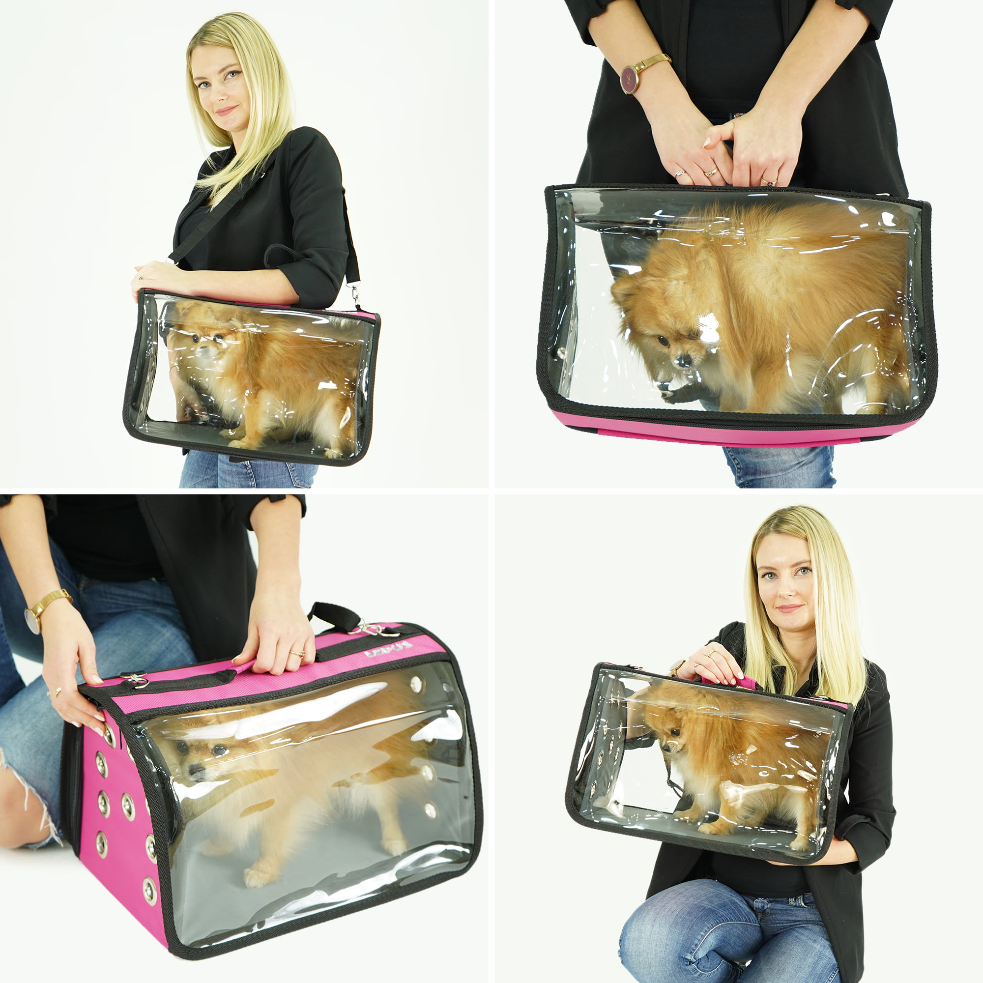  ONECUTE Dog Carrier for Small Dogs Rabbit cat with Large  Pockets, Cotton Bag, Dog Carrier Soft Sided, Collapsible Travel Puppy  Carrier(Small, up to 6lbs, 13.5 * 6.5 * 10 Inches, Beige) : Pet Supplies