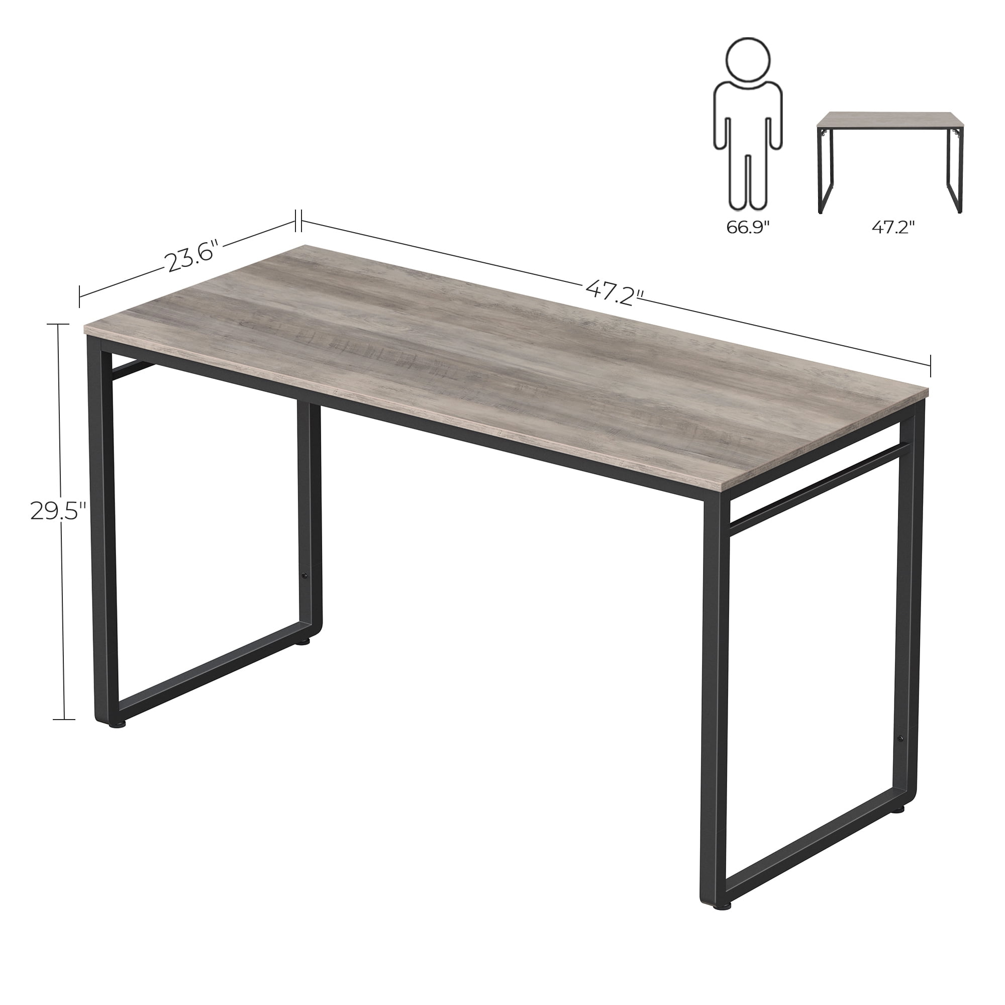 VASAGLE ALINRU Computer Desk Office Desk Walmart