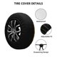 thumbnail image 2 of Fotbe German Shepherd Woof Funda de Llanta de Repuesto con Estampado, Engrosada, Ajuste Universal para Jeep, Remolque, RV, SUV, Camión-14 inch, 2 of 6
