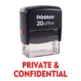 thumbnail image 1 of Printtoo PRIVATE & CONFIDENTIAL Self Inking Rubber Stamp Office Stationary Stamp-Red, 1 of 1