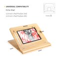 thumbnail image 2 of Soporte de escritorio para tableta ajustable en altura,Soporte plegable para Ipad de dibujo de bambú,Organizador de soporte portátil multiángulo, 2 of 5