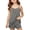 Grey, variant on Girls Summer Solid Pocket Strap Shorts Casual Two Piece Outfit for Kids Girls Everyday Comfortable Playwear Set from Summer Wardrobe