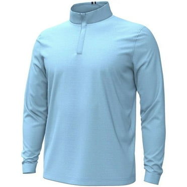NEW Men's Under Armour Golf Playoff 3.0 Heather 1/4 Zip Horizon Blue Medium