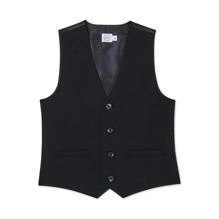 Wonder Nation Boys 4 14 Husky Suit Set with Vest Button up